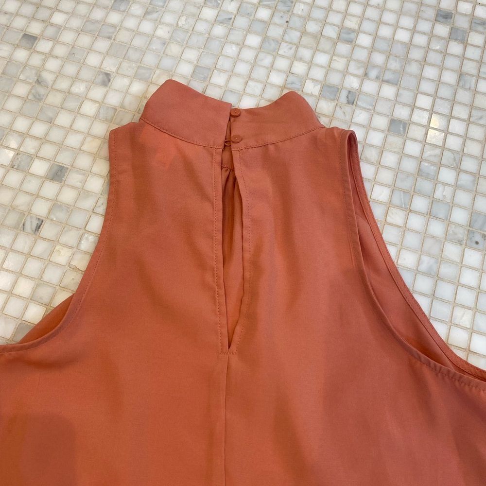 Prologue Light Orange Sleeveless Shirt NWT - Picture 3 of 6